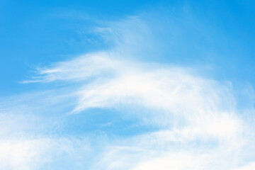Soft blue and purple sky with light clouds. Calm texture. Nature abstract background. Fresh air,...
