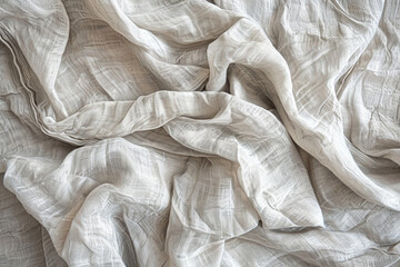 Abstract view of a crumpled piece of linen