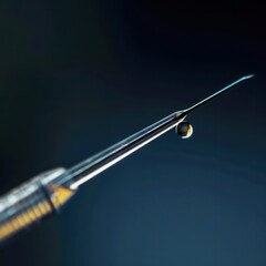 Photo of a close-up of an acupuncture needle being inserted into a Job