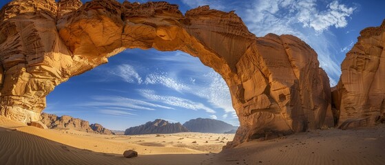 Natural stone arch