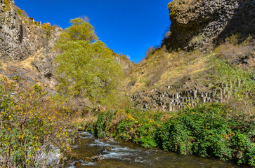 Azat river in Garni gorge (Kotayk province, Armenia)