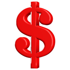 Icon 3D Dollar Symbol