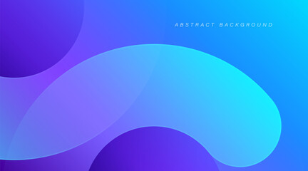 Minimal geometric background. Trendy cool gradient circle shape composition. Glowing round shape. Modern graphic. Suit for poster, brochure, cover, banner, flyer, website. Vector illustration