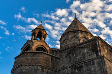 Fototapeta na wymiar Etchmiadzin Cathedral in Vashgarapat (Armavir province, Armenia)