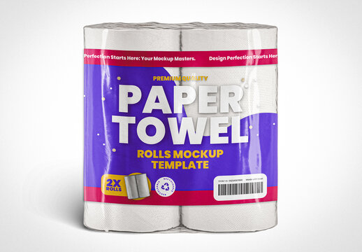 Paper Towel Rolls Mockup