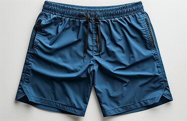 blue shorts