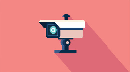 Security camera icon Flat design style Vector style Vector