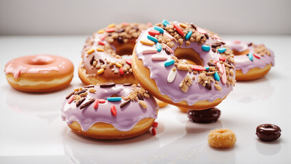 doughnuts in the photo.