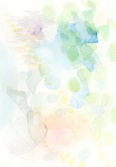 青い水彩の背景イラスト