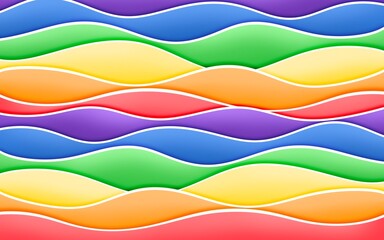 Abstract rainbow pride wave background, colorful background