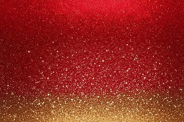 gold glitter on red background