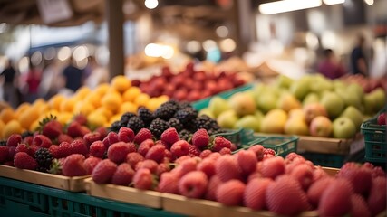 fruit and vegetables at market