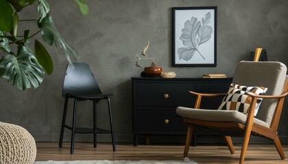 Nordic Elegance: Contemporary Living Room Design chair, interior, table, room, furniture, home, design, 