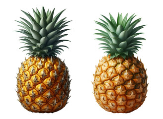 Pineapple on Transparent Background