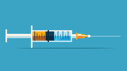 syringe icon for web Clipart vector style 