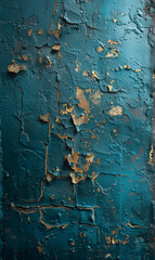 close up metal blue paint wallpaper grungy rust texture backdrop	