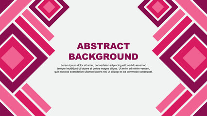 Abstract Pink Background Design Template. Abstract Banner Wallpaper Vector Illustration. Abstract Pink