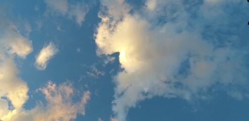 Sky with big cloud like acuarela