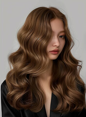 Obraz premium 여자 헤어스타일 모델