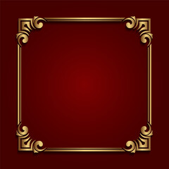 floral ornamental frame. vintage border, line art engraving