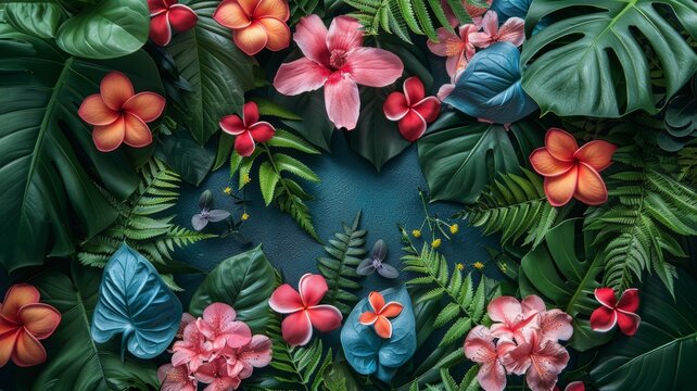 The image is a beautiful floral arrangement with a variety of flowers and leaves