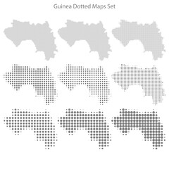 Guinea dotted map