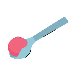 Ice cream scoop icon clipart avatar logotype isolated vector illustration
