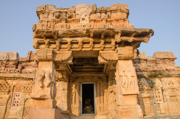 Entrance of Papanatha Temple, Pattadakal, Karnataka, India.