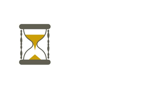 hourglass with sand that keeps decreasing