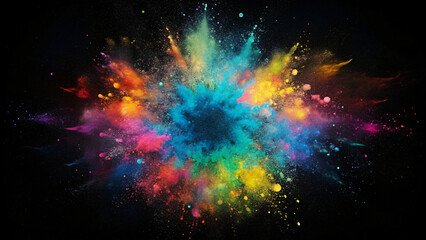 abstract splatter colorful background