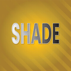 Shade text effect. Editable font style