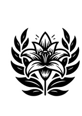 Lilies SVG, Flower SVG, Bouquet SVG, Floral Clipart, Lilies Silhouette, Lilies Cut file for Cricut, Lilies Art Print