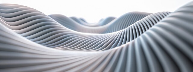 A soft-lit, gentle curve pattern creates an undulating abstract surface, reminiscent of a tranquil...
