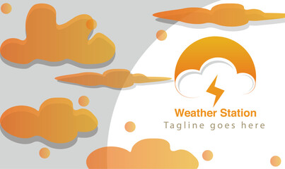 cloud related logo design, symbol or icon logo, weather fields etc...