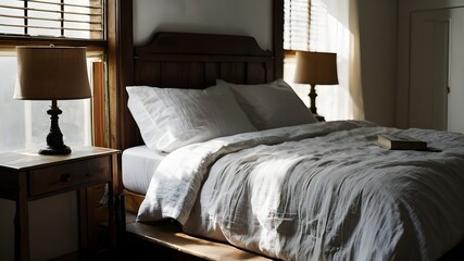 hotel room with bed