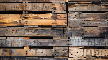 wooden pallets texture background Vector style vector
