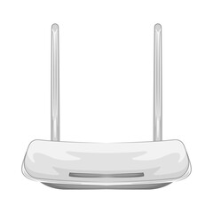 Illustration of wifi router 