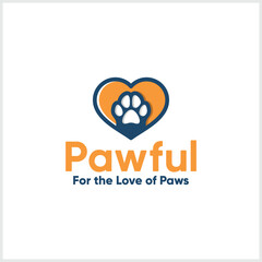 Vector pet shop logo full of modern minimalist concept