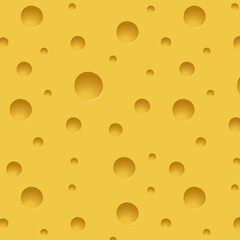 Yellow background from cheese slice.Vector cheese background in color pattern.