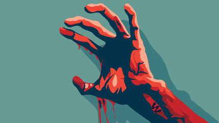 Zombie Hand business flat vector Vector style 