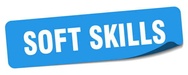 soft skills sticker. soft skills label