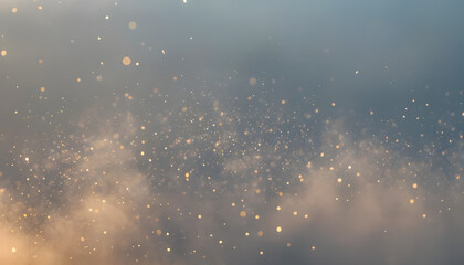 Sparkling dust particles in soft light, gentle background