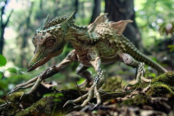 Obraz premium The strange and alien creatures that dwell in a world reshaped by mutation and radioactivity, super realistic