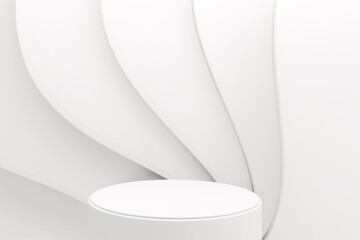 White Wavy Background, White Background