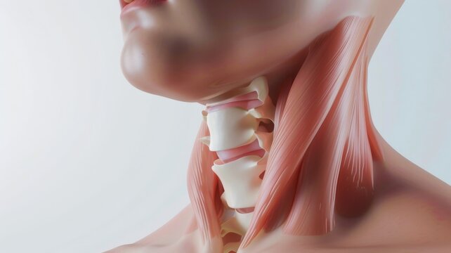 illustrate the fragility of the collarbone , super realistic