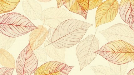 autumn leaf seamless pattern leaf background leaf isolated on white background 