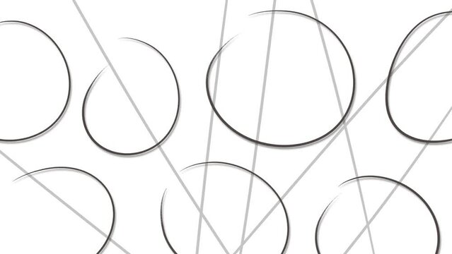 A gray grid and circles on top of it flash on the screen.