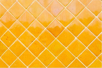 Sunset Orange & Yellow Tiles, Tile Background, Yellow Square Titles