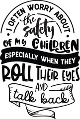 Funny typography t-shirt design inspired by eye test chart. Black or white vector design for tee print