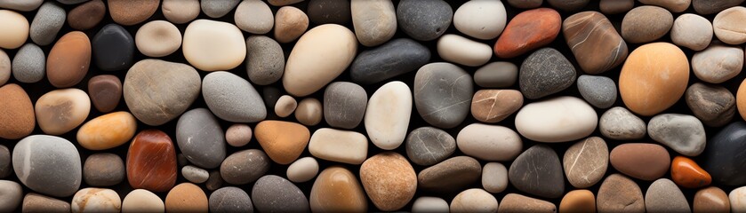 A seamless texture of a pebble beach